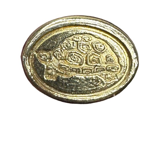 Antique Gold Fleur-De-Lis Wax Seal Stamp Set Brass Turtle Cross Woman Set Lot 3 - Picture 7 of 8